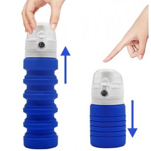 Portable Silicone Collapsible Water Bottle